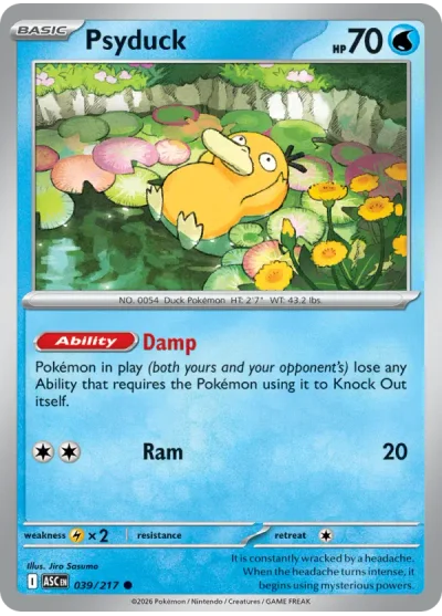 Psyduck 039 Ascended Heroes Pokemon Card