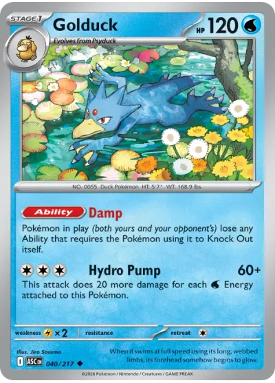 Golduck 040 Ascended Heroes Pokemon Card