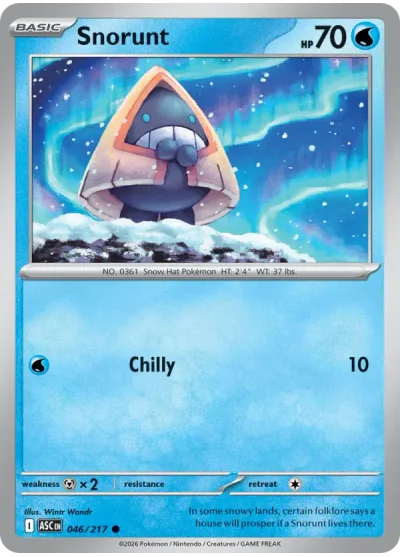 Snorunt 046 Ascended Heroes Pokemon Card