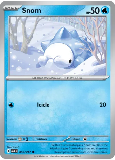 Snom 052 Ascended Heroes Pokemon Card