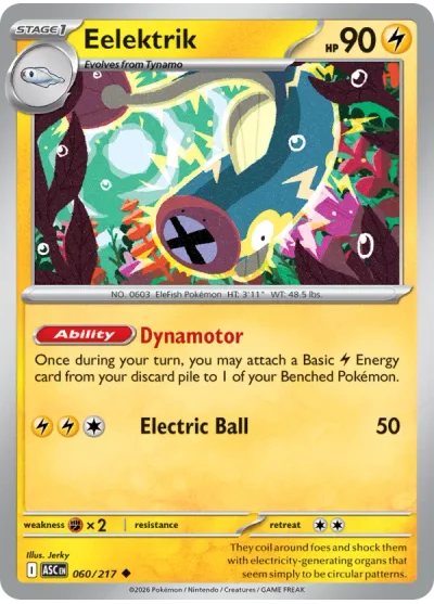 Eelektrik 060 Ascended Heroes Pokemon Card