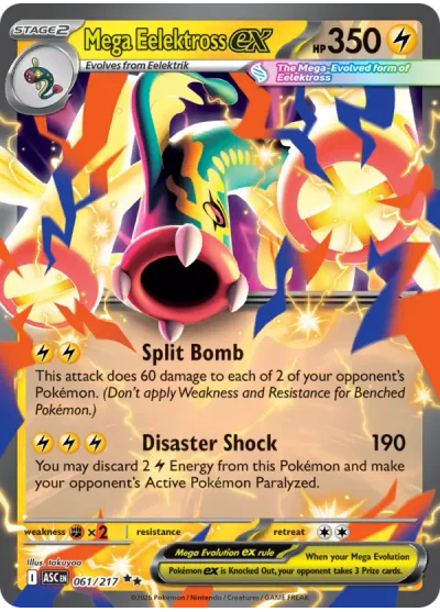Mega Eelektross ex 061 Ascended Heroes Pokemon Card