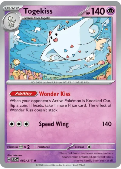 Togekiss 082 Ascended Heroes Pokemon Card