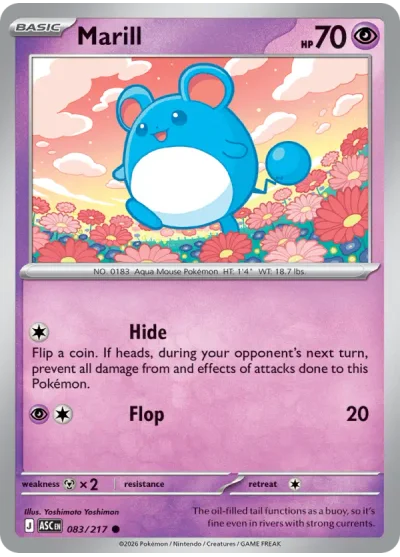 Marill 083 Ascended Heroes Pokemon Card