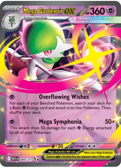 Mega Gardevoir ex 089 Ascended Heroes Pokemon Card