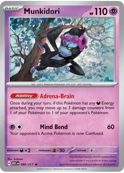 Munkidori 099 Ascended Heroes Pokemon Card