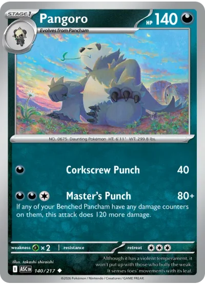Pangoro 140 Ascended Heroes Pokemon Card