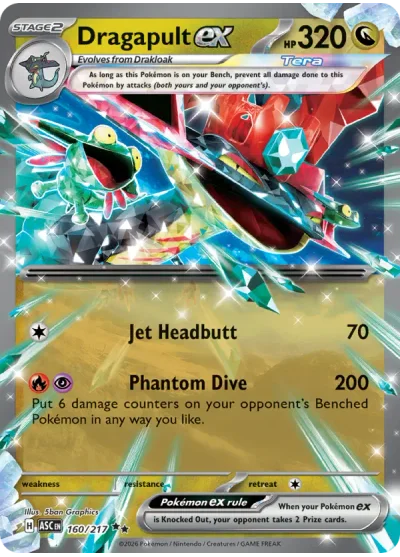 Dragapult ex 160 Ascended Heroes Pokemon Card