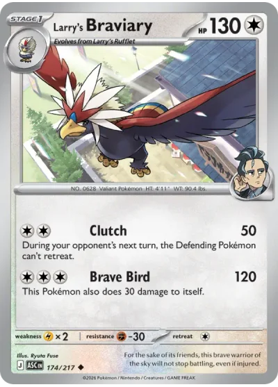 Larry's Braviary 174 Ascended Heroes Pokemon Card