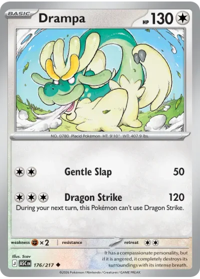 Drampa 176 Ascended Heroes Pokemon Card