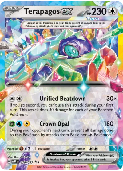 Terapagos ex 179 Ascended Heroes Pokemon Card