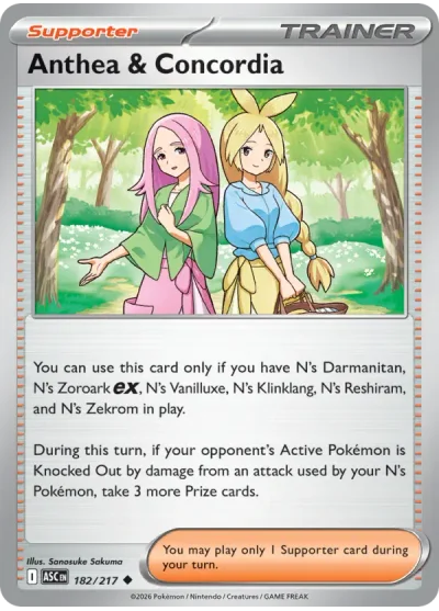 Anthea & Concordia 182 Ascended Heroes Pokemon Card