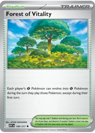 Forest of Vitality 188 Ascended Heroes Pokemon Card