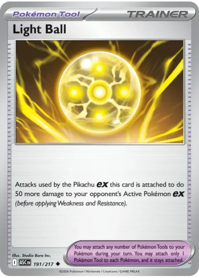 Light Ball 191 Ascended Heroes Pokemon Card