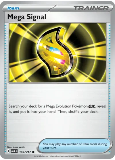 Mega Signal 193 Ascended Heroes Pokemon Card