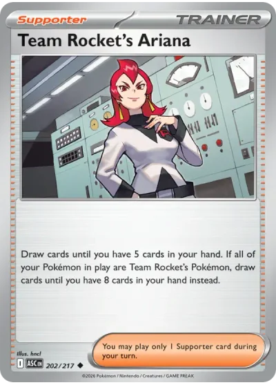 Team Rocket's Ariana 202 Ascended Heroes Pokemon Card
