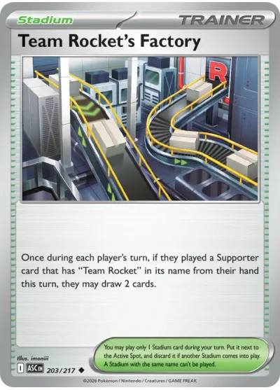 Team Rocket's Factory 203 Ascended Heroes Pokemon Card