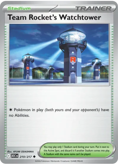 Team Rocket's Watchtower 210 Ascended Heroes Pokemon Card