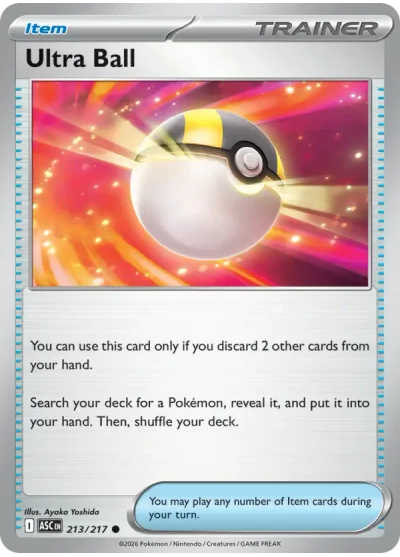 Ultra Ball 213 Ascended Heroes Pokemon Card