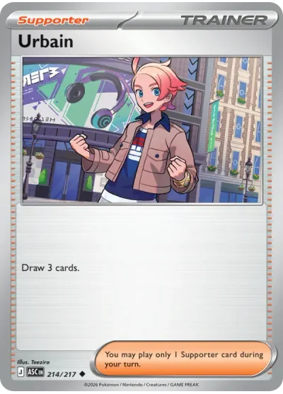 Urbain 214 Ascended Heroes Pokemon Card