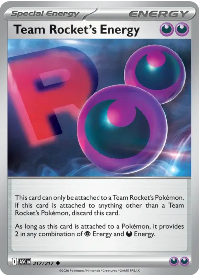 Team Rocket's Energy 217 Ascended Heroes Pokemon Card
