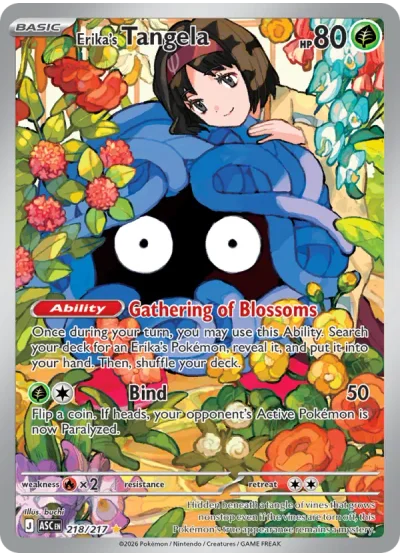 Erika's Tangela 218 Ascended Heroes Pokemon Card