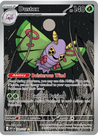 Dustox 220 Ascended Heroes Pokemon Card