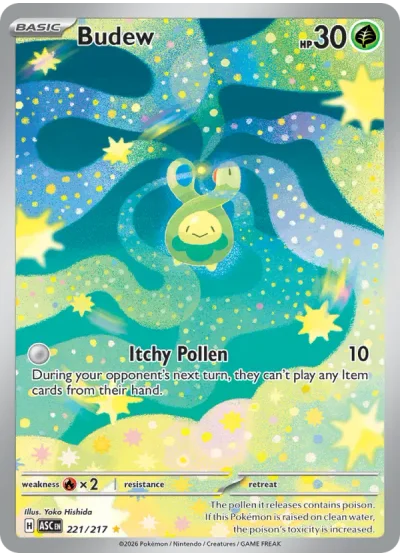 Budew 221 Ascended Heroes Pokemon Card
