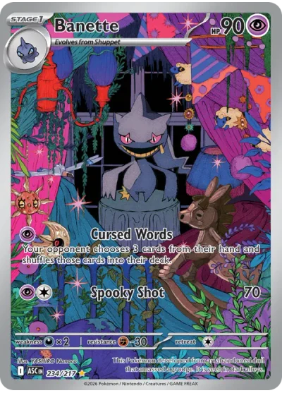 Banette 234 Ascended Heroes Pokemon Card