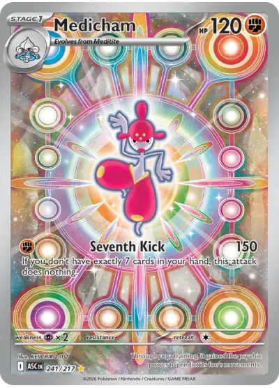 Medicham 241 Ascended Heroes Pokemon Card
