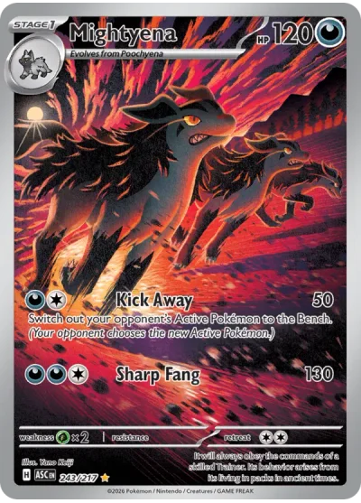 Mightyena 243 Ascended Heroes Pokemon Card