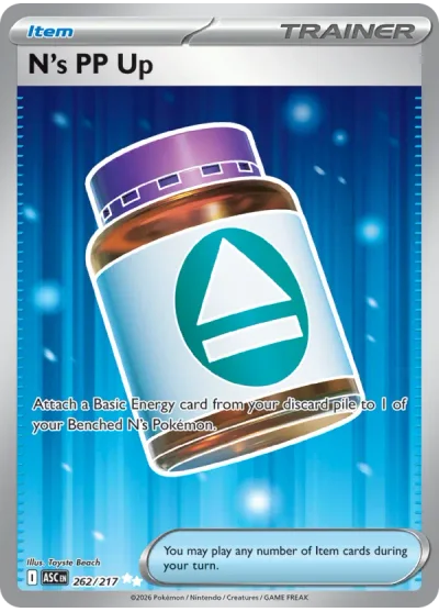 N's PP Up 262 Ascended Heroes Pokemon Card