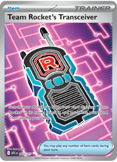 Team Rocket's Transceiver 263 Ascended Heroes Pokemon Card