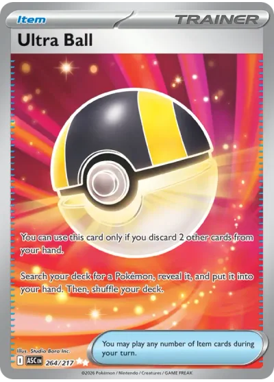 Ultra Ball 264 Ascended Heroes Pokemon Card