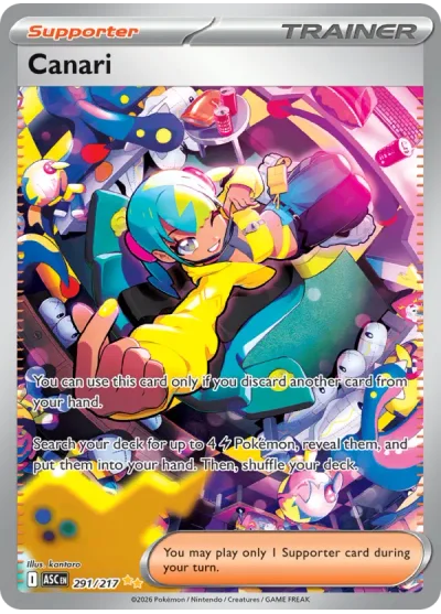 Canari 291 Ascended Heroes Pokemon Card