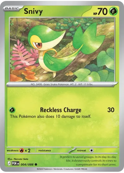 Snivy 004 Perfect Order (ME3) Pokemon Card