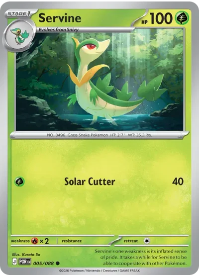Servine 005 Perfect Order (ME3) Pokemon Card