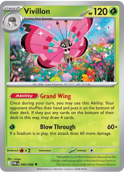Vivillon 009 Perfect Order (ME3) Pokemon Card