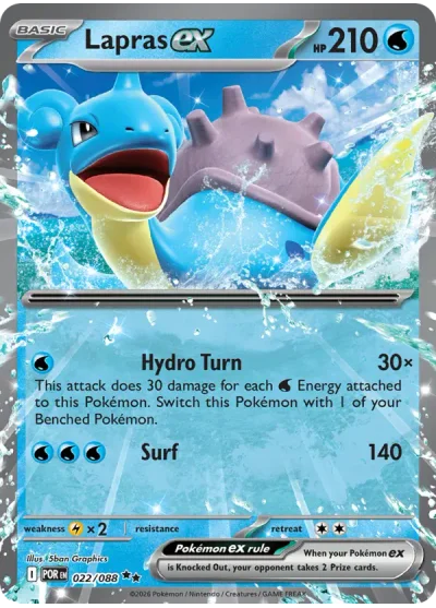 Lapras ex 022 Perfect Order (ME3) Pokemon Card