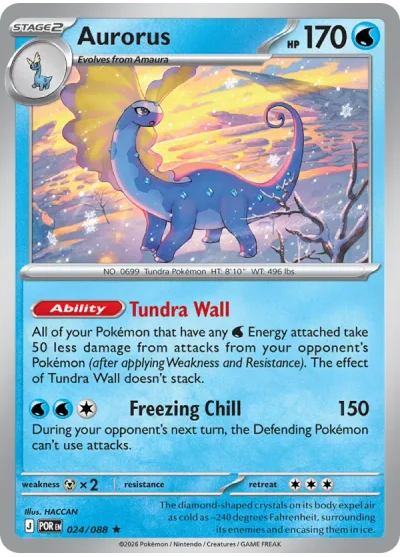 Aurorus 024 Perfect Order (ME3) Pokemon Card