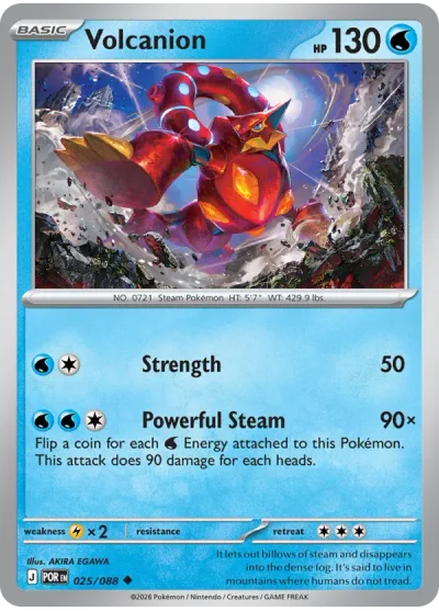 Volcanion 025 Perfect Order (ME3) Pokemon Card