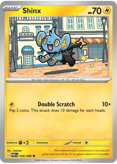 Shinx 026 Perfect Order (ME3) Pokemon Card