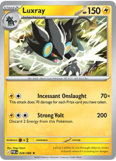 Luxray 028 Perfect Order (ME3) Pokemon Card