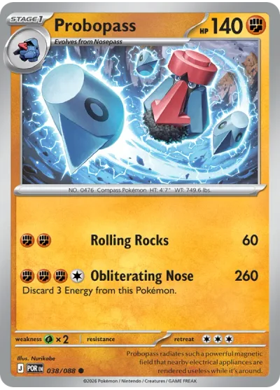 Probopass 038 Perfect Order (ME3) Pokemon Card