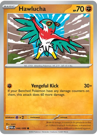 Hawlucha 046 Perfect Order (ME3) Pokemon Card