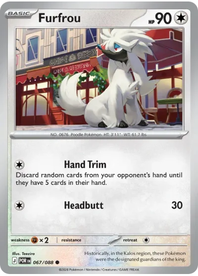 Furfrou 067 Perfect Order (ME3) Pokemon Card