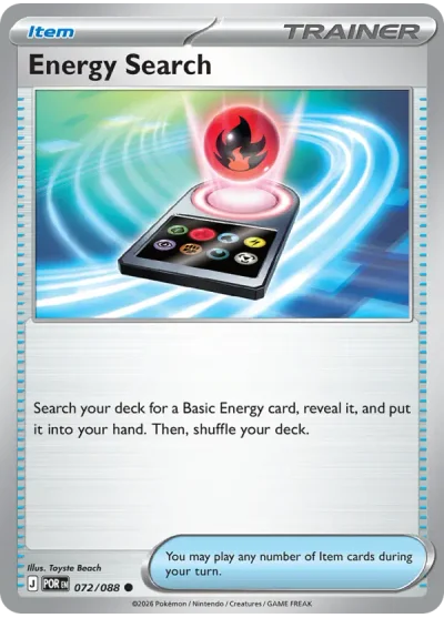 Energy Search 072 Perfect Order (ME3) Pokemon Card