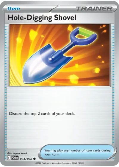 Hole-Digging Shovel 074 Perfect Order (ME3) Pokemon Card
