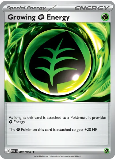 Growing Grass Energy 086 Perfect Order (ME3) Pokemon Card