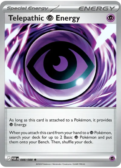Telepathic Psychic Energy 088 Perfect Order (ME3) Pokemon Card